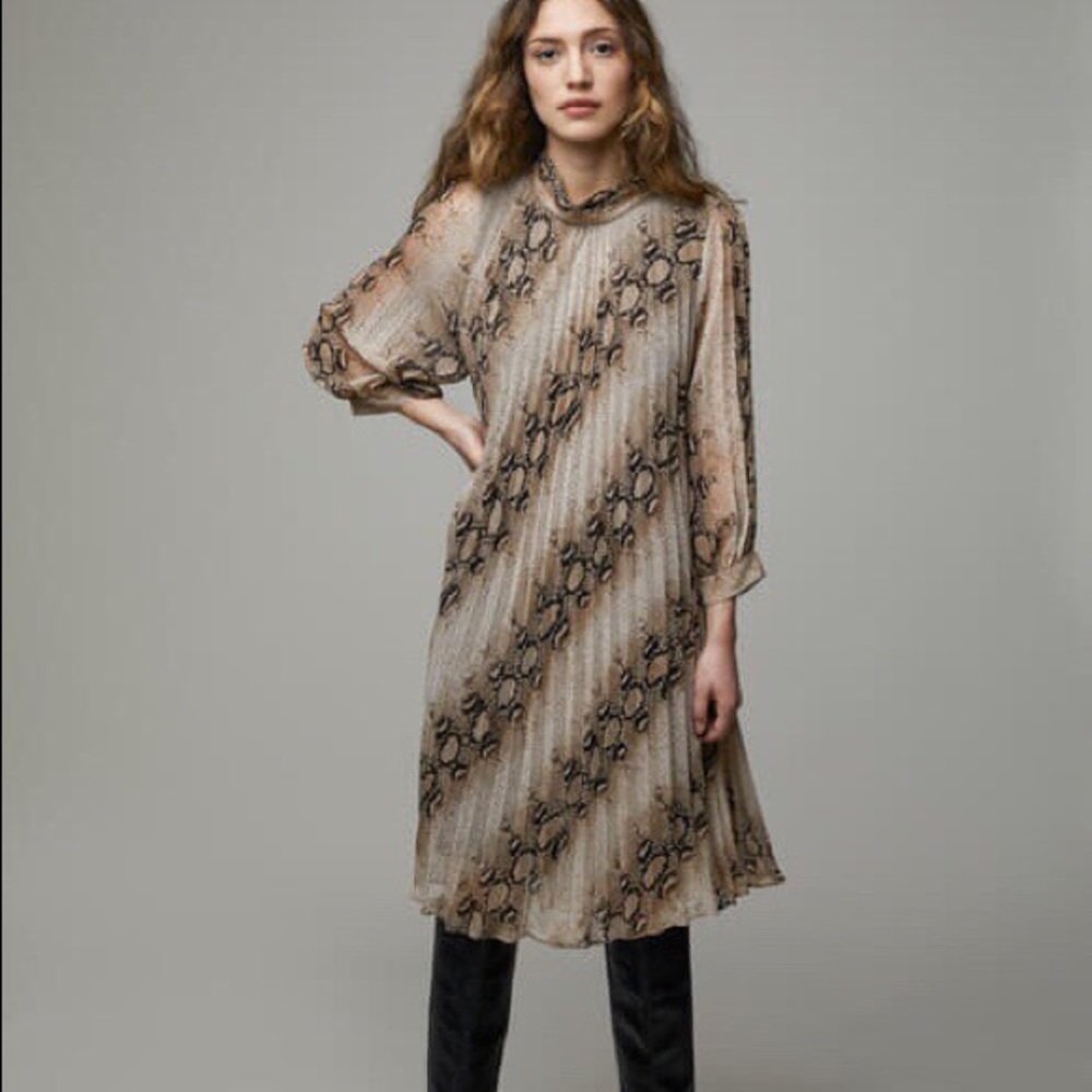 Oak + Fort Pleated Dress